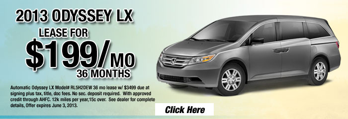 Great Lease offers on the Odyssey