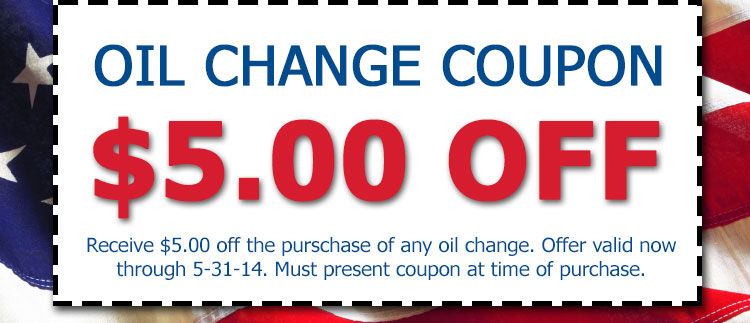 $5.00 OFF Oil Change