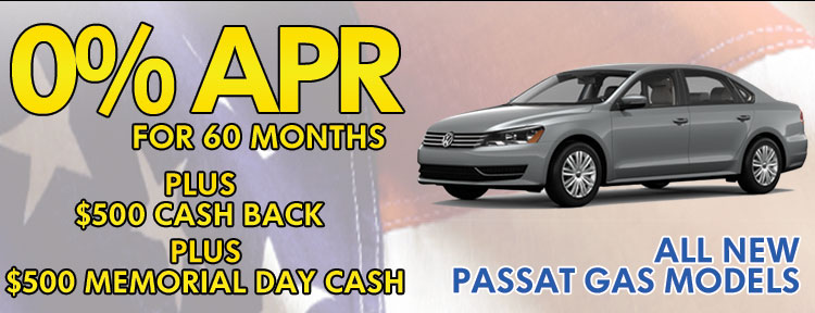 All new Passat Gas Models - 0% APR for 60 Mos!
